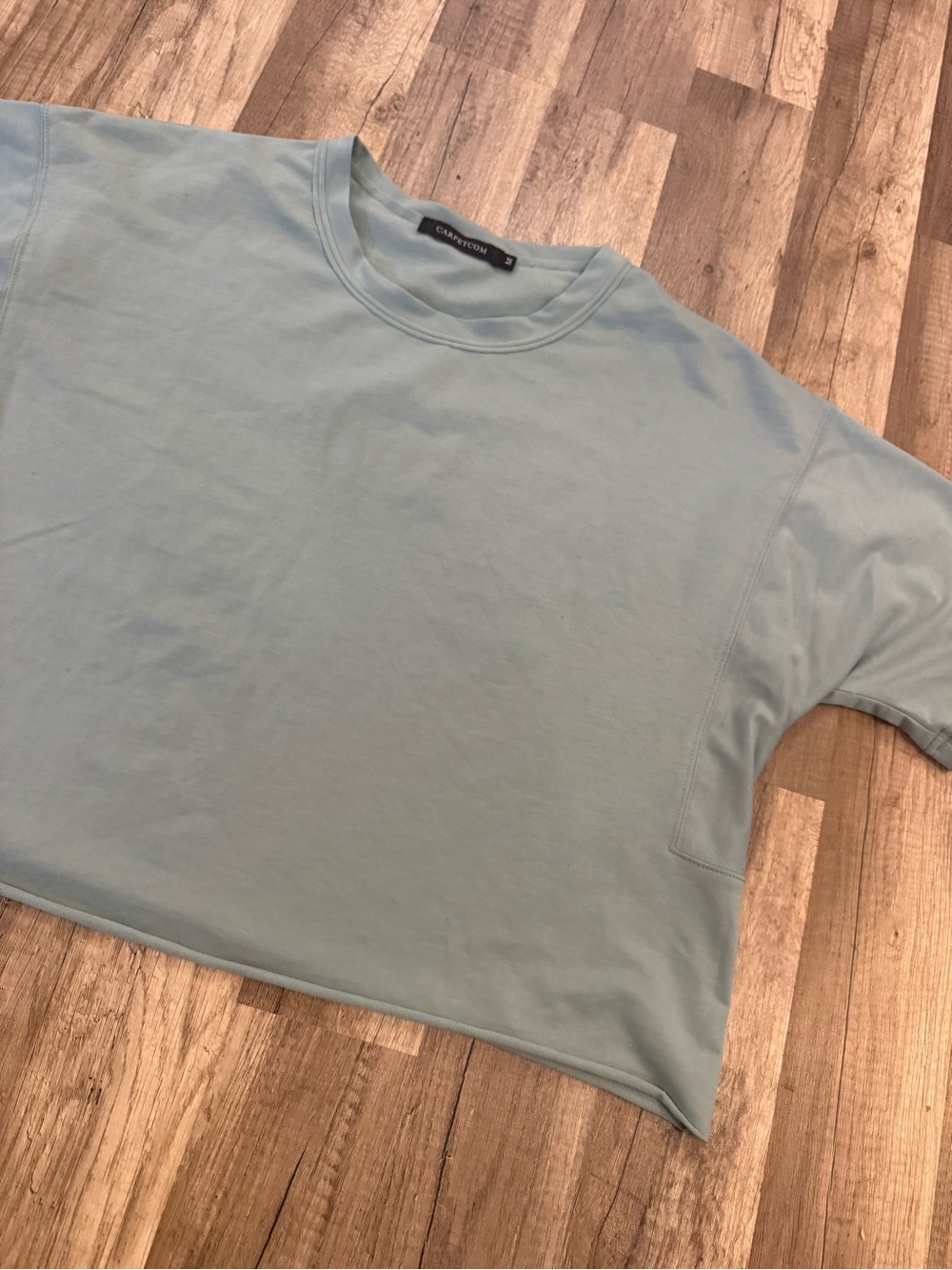 Boxy Cropped Tee in Pale Blue by Cotton On - Picture 2 of 3